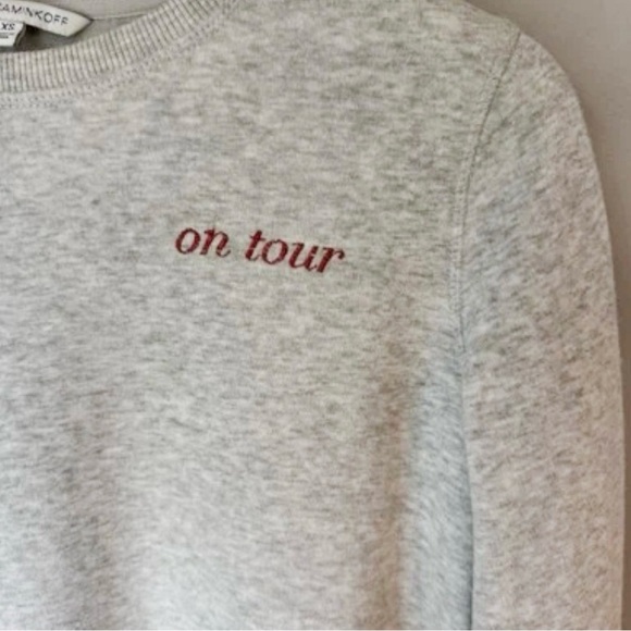 Rebecca Minkoff On Tour Concert Classic Sweatshirt Heather Gray Size XS - Picture 4 of 6